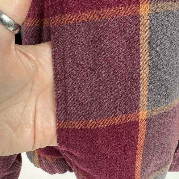 Toad & Co Size S Shirt Jacket Mojac Dos Shirtjac Heavyweight Flannel Snap FLAW - Picture 8 of 16